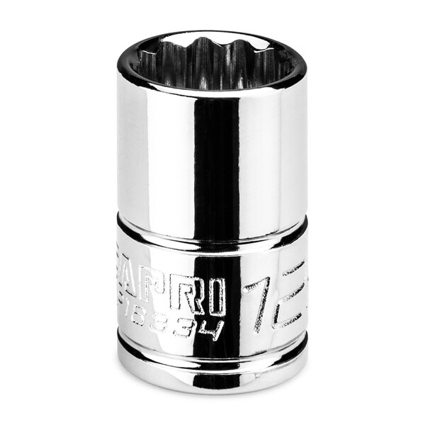 Capri Tools 3/8 in Drive 12 mm 12-Point Metric Shallow Socket CP16334 - main